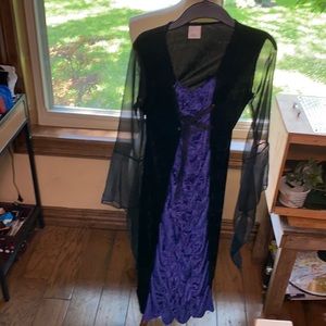 Purple black witch costume